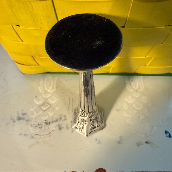 Vintage Silver Plate Bud Vase Flower Engraving - Picture 4 of 4